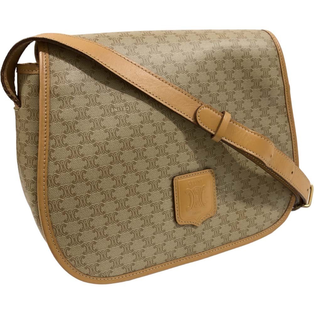 Celine Shoulder Bag Macadam Beige
